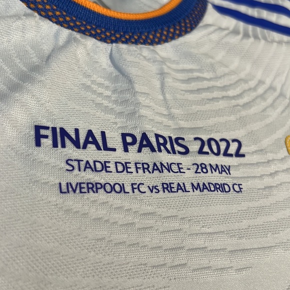 NWOT Real Madrid #9 Karim Benzema 2022 UEFA Champions League final player jersey - Picture 4 of 13